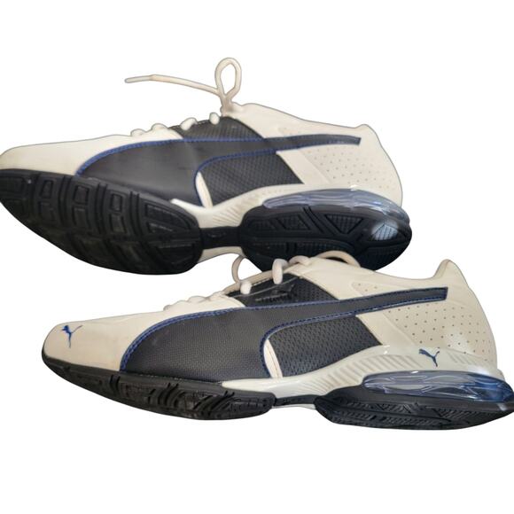 Puma Men's Cell Surin 2 Cross Trainers Shoes White Navy Size 9.5  Good Condition - Picture 3 of 7